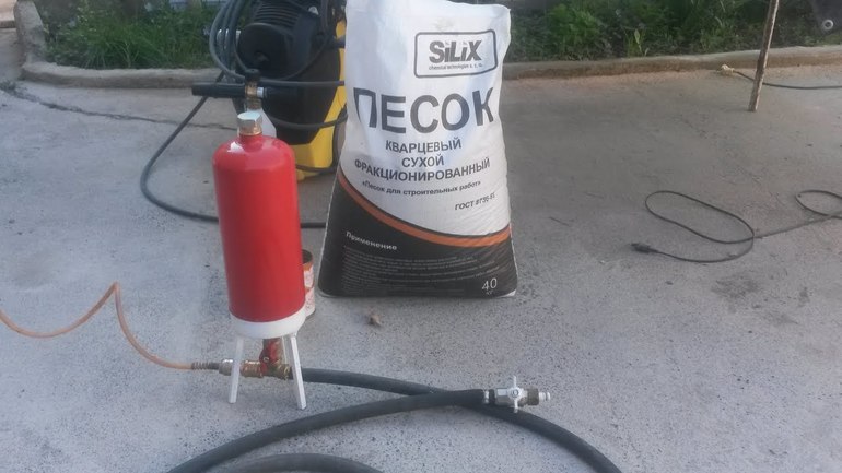 Extincteur de sablage